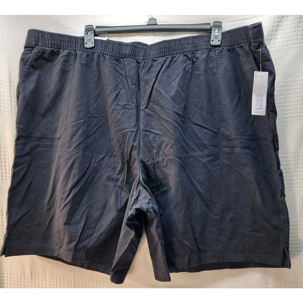 Croft And Barrow Bermuda Shorts Womens Plus Size 4xl Black Pull On Mid Rise 1120